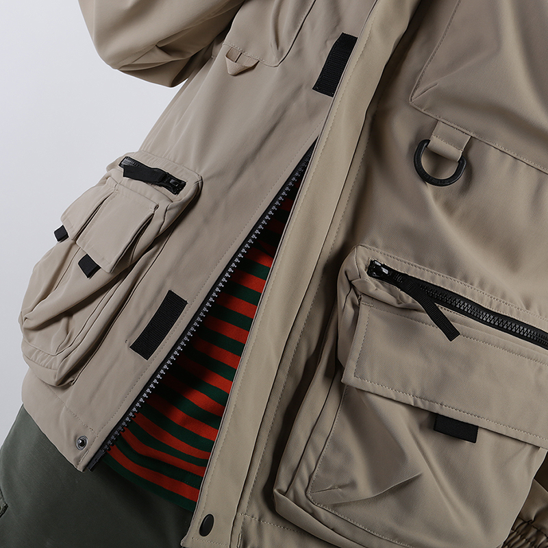 мужская бежевая куртка Carhartt WIP Elmwood Jacket I026022-wall - цена, описание, фото 5